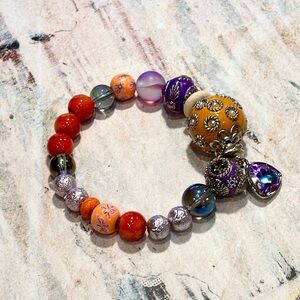 💜Boho OOAK Stretch Bracelet 💜
